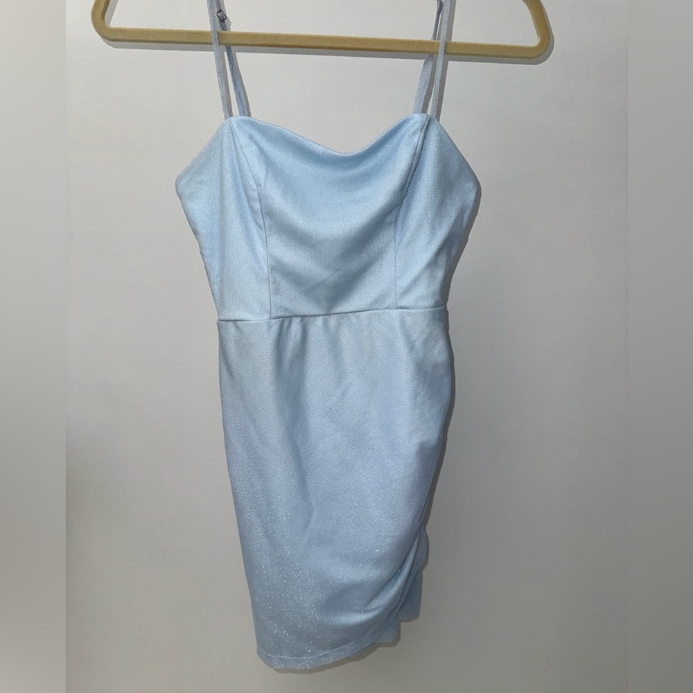 Princess Polly Ocenaia Mini Dress in Light Blue Size US 4 - Picture 4 of 8
